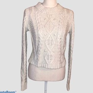 Rachel Rachel Roy Crop Cable-knit sweater